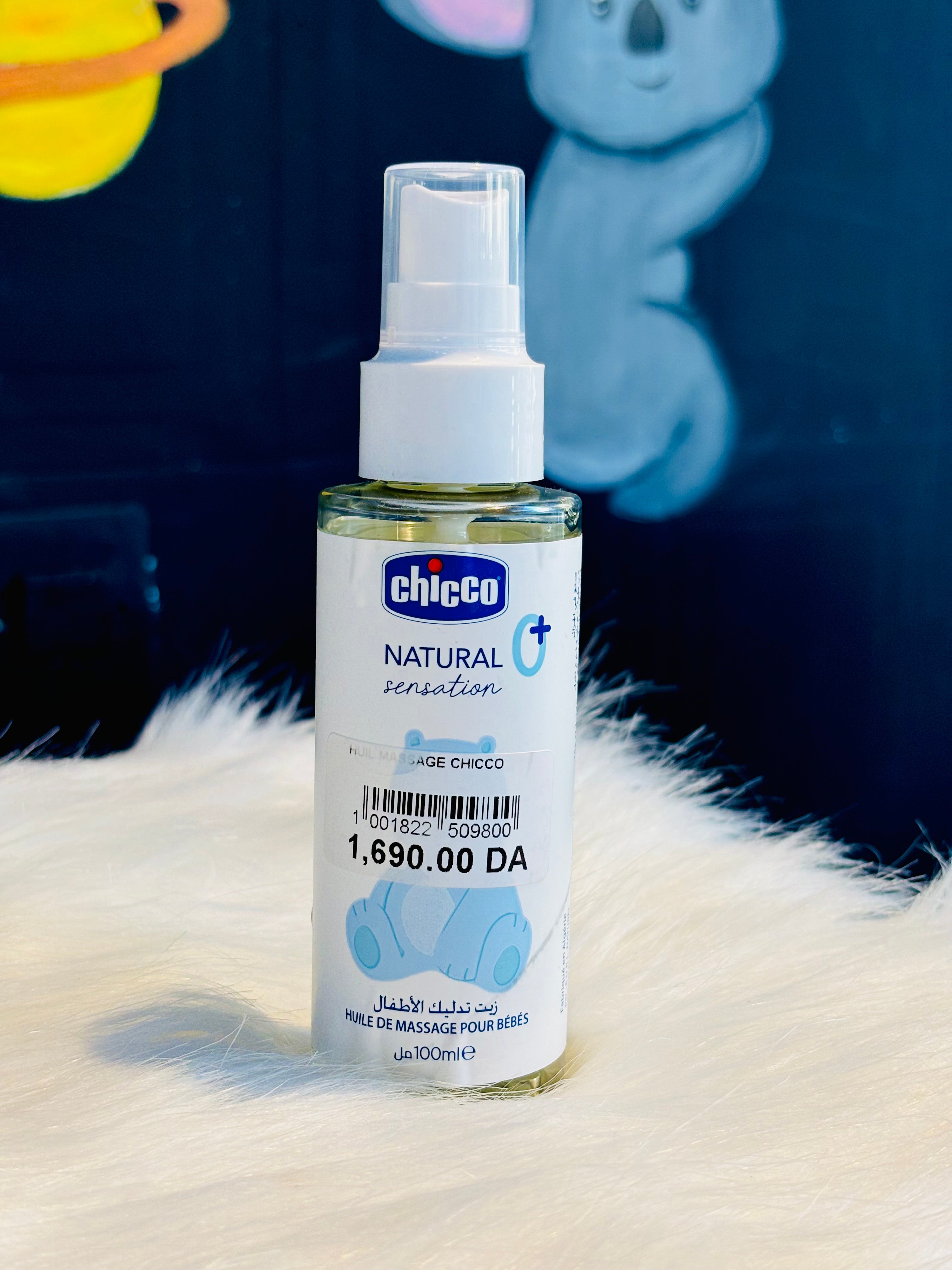 Huil de  massage pour bébé chicco 100 ml