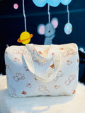 Sac de Maternité Chic - Imprimé Ourson ( Made in Turkey 🇹🇷 )